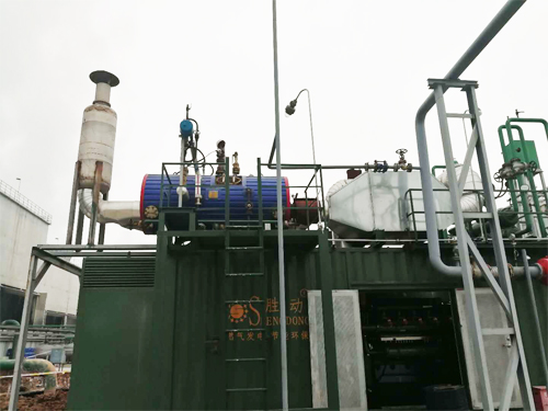 凱能發(fā)電的機(jī)組余熱鍋爐項目現(xiàn)場