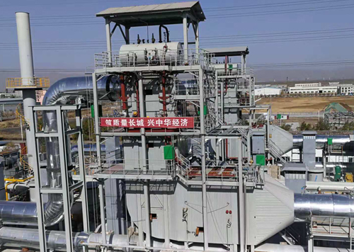 內(nèi)燃機(jī)余熱脫硝一體化項目現(xiàn)場